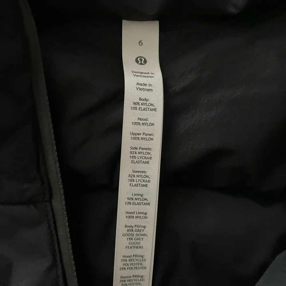 Lululemon Down For It All Jacket (Size 6) NWT - Picture 6 of 16